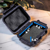 5.75" Odor Proof DaVinci IQ Vaporizer Carrying Case - Dry Vape Storage with Waterproof Protection and Herb Stash Jar
