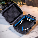 5.75" Smell Proof Hard Case for DynaVap M7 & B2 Vaporizers – Waterproof Vape Carrying Case with Foam & Herb Stash Jar