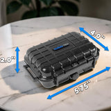 5.75" Smell Proof Hard Case for DynaVap M7 & B2 Vaporizers – Waterproof Vape Carrying Case with Foam & Herb Stash Jar