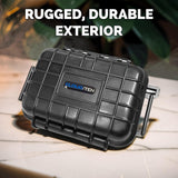 5.75" Smell Proof Hard Case for DynaVap M7 & B2 Vaporizers – Waterproof Vape Carrying Case with Foam & Herb Stash Jar