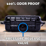 5.75" Smell Proof Hard Case for DynaVap M7 & B2 Vaporizers – Waterproof Vape Carrying Case with Foam & Herb Stash Jar