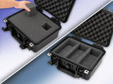 CLOUD/TEN 11" Smell Proof Hard Travel Case with Padlock Rings and Customizable Foam - Fits Accessories up to 8.5" x 6" x 3.25"