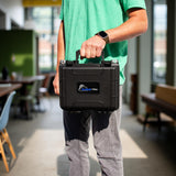 CLOUD/TEN 11" Smell Proof Hard Travel Case with Padlock Rings and Customizable Foam - Fits Accessories up to 8.5" x 6" x 3.25"