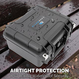 11" Smell Proof Puffco Peak Pro Case – Hard Shell Waterproof Custom Foam Travel Storage for Electric Dab Rig & Accessories