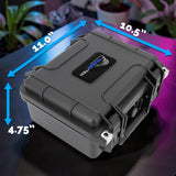 11" Odor Proof Focus V Carta 2 Case, Airtight Waterproof Storage Box Smoke Safe with Customizable Foam - Lockable Stash Box