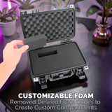 Smell Proof Ispure Daab Blitz Case – Hard Shell Waterproof Customizable Foam Travel Storage r for Ispire Electric Dab Rig & Accessories