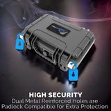 Smell Proof Ispure Daab Blitz Case – Hard Shell Waterproof Customizable Foam Travel Storage r for Ispire Electric Dab Rig & Accessories