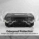 CLOUD/TEN 12" Smell Proof Hard Travel Case with Padlock Rings and Customizable Foam - Fits Accessories up to 9" x 5" x 2.75"