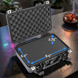 Smell Proof Ispure Daab Blitz Case – Hard Shell Waterproof Customizable Foam Travel Storage r for Ispire Electric Dab Rig & Accessories