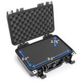 CLOUD/TEN 12" Smell Proof Hard Travel Case with Padlock Rings and Customizable Foam - Fits Accessories up to 9" x 5" x 2.75"