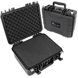 CLOUD/TEN 13" Smell Proof Hard Travel Case with Padlock Rings and Customizable Foam - Fits Accessories up to 11" x 7.5" x 4"