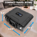 Dr. Dabber Switch 2 Case Smell Proof Stash Box | Waterproof Hard Shell E-Rig Travel Case with Custom Foam - Dab Rig Storage Organizer