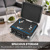 Dr. Dabber Switch 2 Case Smell Proof Stash Box | Waterproof Hard Shell E-Rig Travel Case with Custom Foam - Dab Rig Storage Organizer
