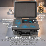 16" Dr. Dabber Switch 2 Case Smell Proof Stash Box | Waterproof Hard Shell E-Rig Travel Case with Custom Foam - Dab Rig Storage Organizer
