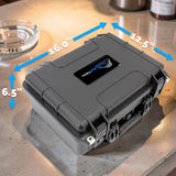 16" Dr. Dabber Switch 2 Case Smell Proof Stash Box | Waterproof Hard Shell E-Rig Travel Case with Custom Foam - Dab Rig Storage Organizer