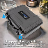 16" Dr. Dabber Switch 2 Case Smell Proof Stash Box | Waterproof Hard Shell E-Rig Travel Case with Custom Foam - Dab Rig Storage Organizer