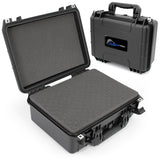CLOUD/TEN 16" Smell Proof Hard Travel Case with Padlock Rings and Customizable Foam - Fits Accessories up to 13.5” x 9” x 4.5”