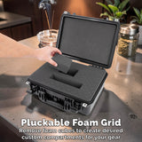 16" Dr. Dabber Switch 2 Case Smell Proof Stash Box | Waterproof Hard Shell E-Rig Travel Case with Custom Foam - Dab Rig Storage Organizer