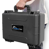 CLOUD/TEN 18" Smell Proof Hard Travel Case with Padlock Rings and Customizable Foam - Fits Accessories up to 15.5" x 9.5" x 5"