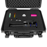 CLOUD/TEN 18" Smell Proof Hard Travel Case with Padlock Rings and Customizable Foam - Fits Accessories up to 15.5" x 9.5" x 5"