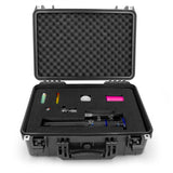 CLOUD/TEN 18" Smell Proof Hard Travel Case with Padlock Rings and Customizable Foam - Fits Accessories up to 15.5" x 9.5" x 5"