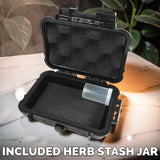 Smell Proof Tinymight 2 Case - Waterproof Airtight Hard Shell Carrying Case for Tinymight 2 Vaporizer and Accessories - Travel Storage with Stash Jar