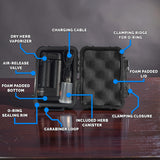 Airtight Storz & Bickel Crafty+ Case - 6.25" Waterproof Vape Storage Fits Crafty Plus and Accessories - Stash Jar Included