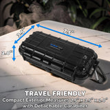 Smell Proof Case for PAX Plus & PAX Mini Vaporizer – Waterproof Airtight Travel Storage w/ Padded Insert, Crushproof Shell, Herb Canister