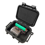 5.75" Smell Proof Hard Stash Case for Pipes, Vape & Accessories – Waterproof Crushproof Travel Box with Foam Interior & Herb Stash Jar