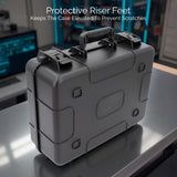 16" Hard Shell Storage Case with Customizable Foam for Water Pipes, Bubblers, Vaporizers, Dab Rigs, Stash Jars & Smoking Accessories