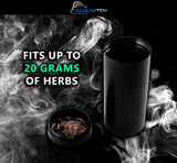 CLOUD/TEN 5" Airtight Stash Jar Container for Herb, Tobacco and Spices - Holds up to 20 Grams of Herbs