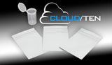 CLOUD/TEN Smell-Resistant Baggies, Includes 3 Resealable Odor-Resistant Bags and Plastic Herb Container