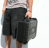CLOUD/TEN 18" Smell Proof Hard Travel Case with Padlock Rings and Customizable Foam - Fits Accessories up to 15.5" x 9.5" x 5"