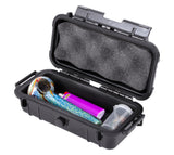 CLOUD/TEN 7.75" Smell Proof Hard Travel Case with Rubber and Foam Interior - Fits Accessories up to 5.5" x 2" x 1.5"