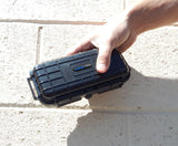 CLOUD/TEN 7.75" Smell Proof Hard Travel Case with Rubber and Foam Interior - Fits Accessories up to 5.5" x 2" x 1.5"