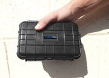 CLOUD/TEN 8" Smell Proof Hard Travel Case with Rubber and Customizable Foam Interior - Fits Accessories up to 6.25" x 3.37" x 2.25"