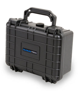 CLOUD/TEN 8" Smell Proof Hard Travel Case with Padlock Rings and Customizable Foam - Fits Accessories up to 6" x 3.5" x 2.75"