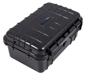 CLOUD/TEN 8" Smell Proof Hard Travel Case with Rubber and Customizable Foam Interior - Fits Accessories up to 6.25" x 3.37" x 2.25"