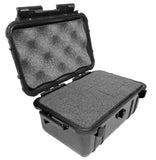 CLOUD/TEN 8" Smell Proof Hard Travel Case with Rubber and Customizable Foam Interior - Fits Accessories up to 6.25" x 3.37" x 2.25"