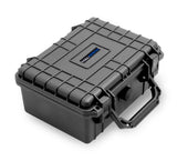 CLOUD/TEN 9" Smell Proof Hard Travel Case with Padlock Rings and Customizable Foam - Fits Accessories up to 6.5" x 4.25" x 3"