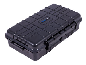 CLOUD/TEN 9.5" Smell Proof Hard Travel Case with Rubber and Customizable Foam Interior - Fits Accessories up to 7.5" x 3.5" x 1.75"
