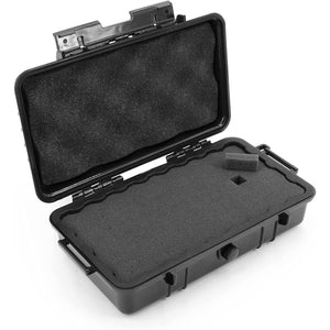 CLOUD/TEN 9.5" Smell Proof Hard Travel Case with Rubber and Customizable Foam Interior for up to 4 Quartz Banger Male/Female Glass Concentrate Accessories