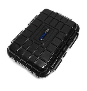 CLOUD/TEN 6.25" Smell Proof Hard Travel Case with Rubber and Customizable Foam Interior - Fits Accessories up to 4.5" x 2.5" x 1.25"